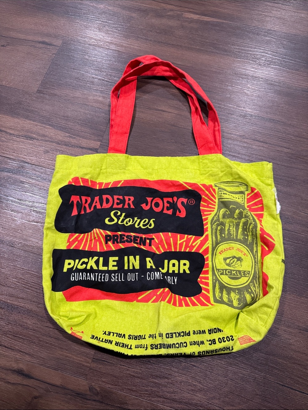 Trader Joe’s Pickle in a Jar Tote Bag